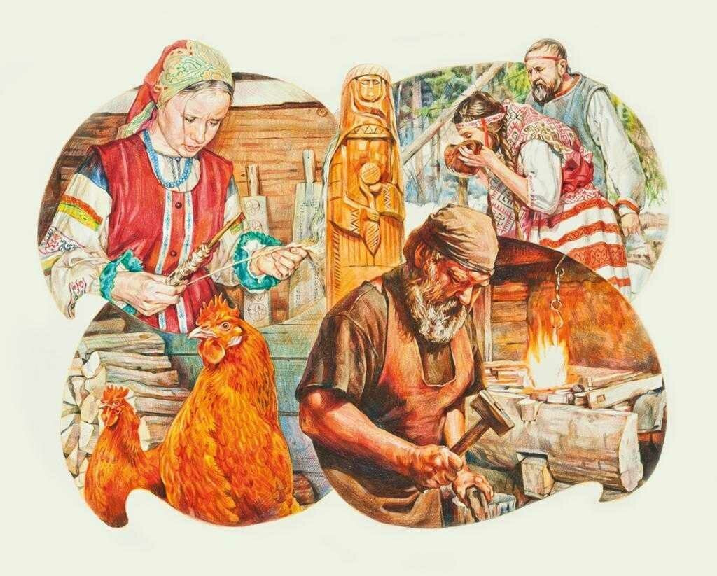 Древнерусская жизнь в картинках